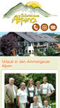 Mobile Screenshot of gaestehaus-alpina.com
